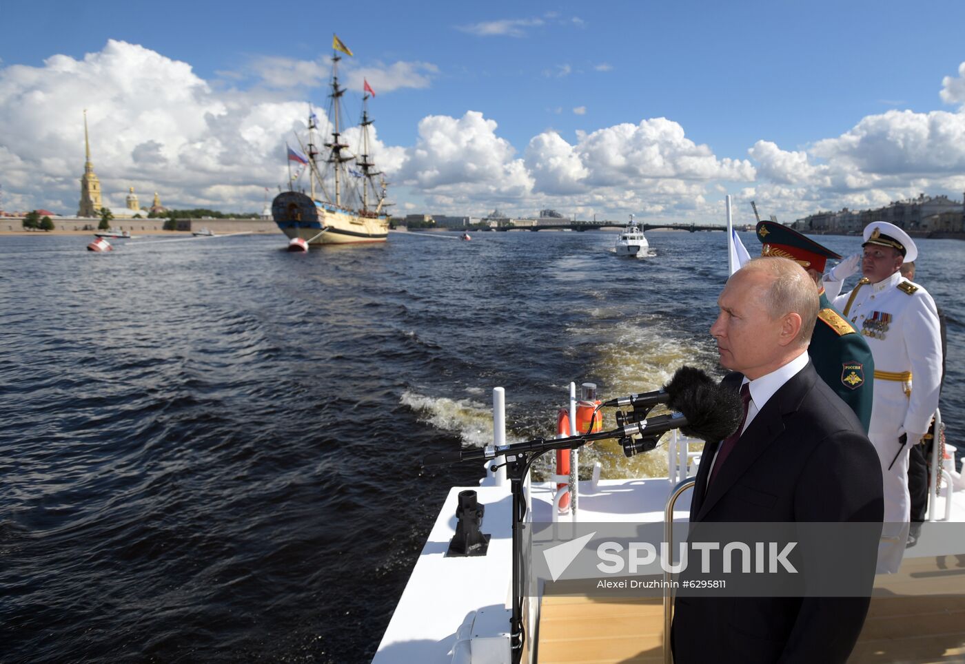 Russia Putin Navy Day Parade