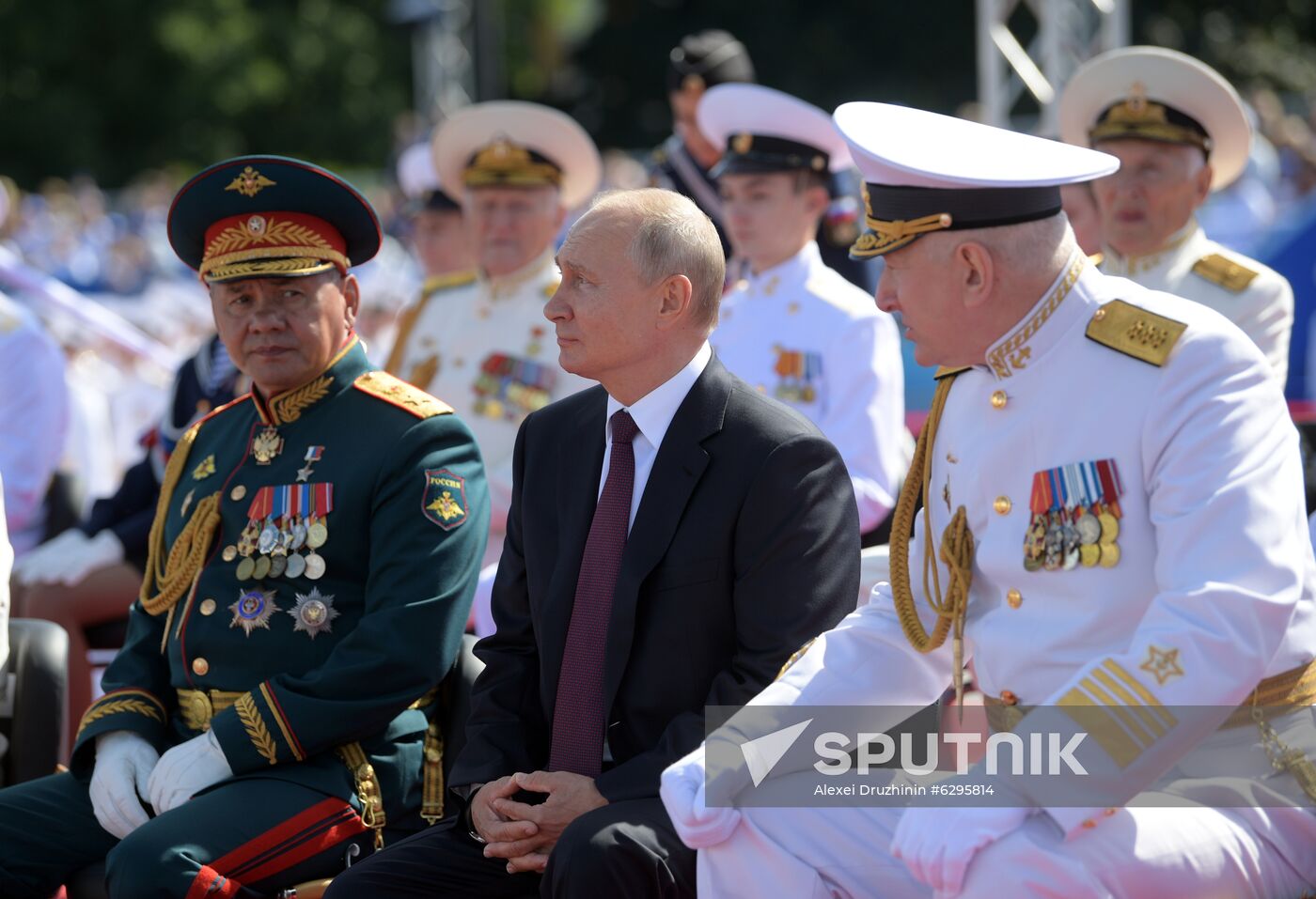 Russia Putin Navy Day Parade 