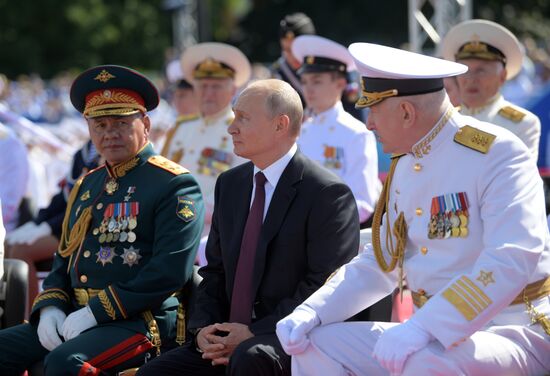 Russia Putin Navy Day Parade 