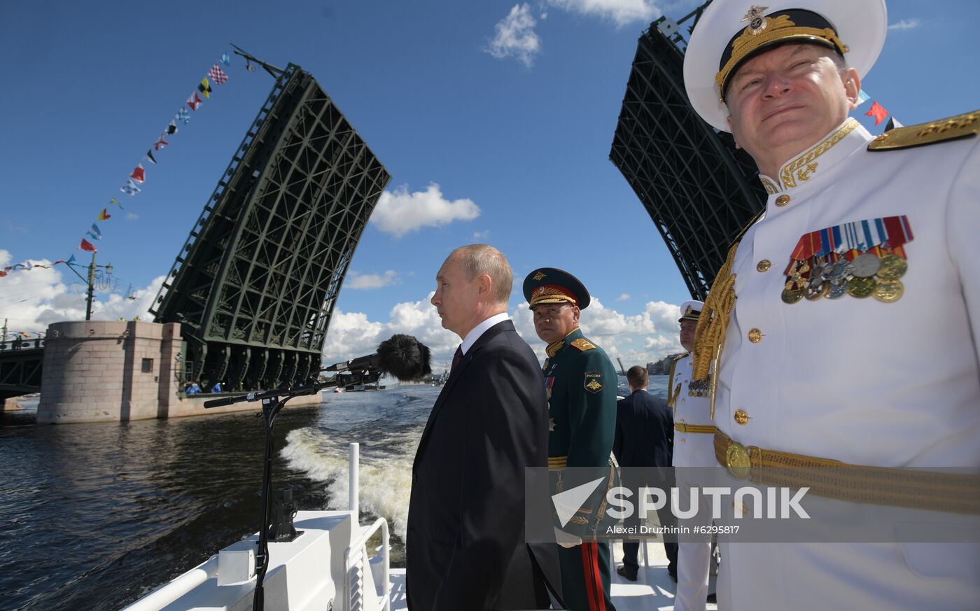Russia Putin Navy Day Parade