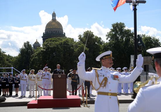 Russia Putin Navy Day Parade 