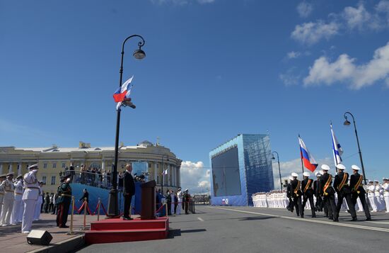 Russia Putin Navy Day Parade 