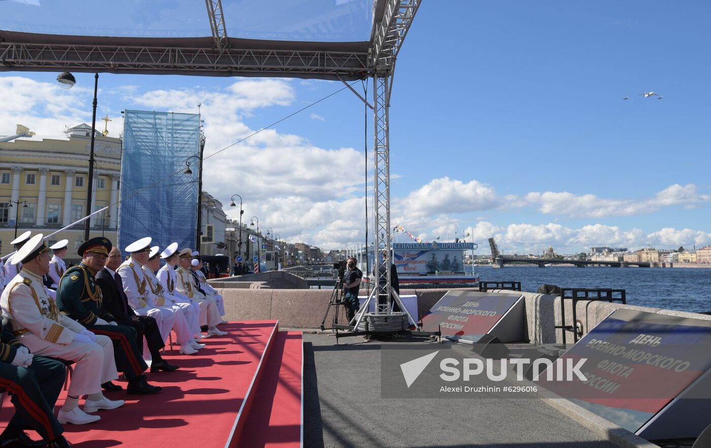Russia Putin Navy Day Parade 