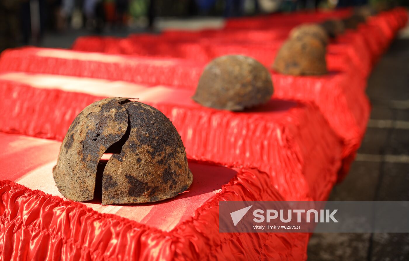 Russia WWII Soviet Soldiers Reburial