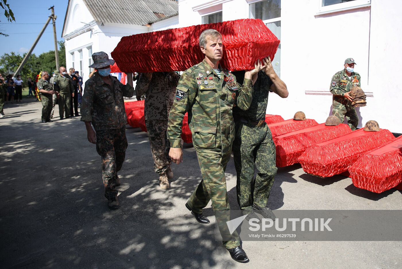 Russia WWII Soviet Soldiers Reburial