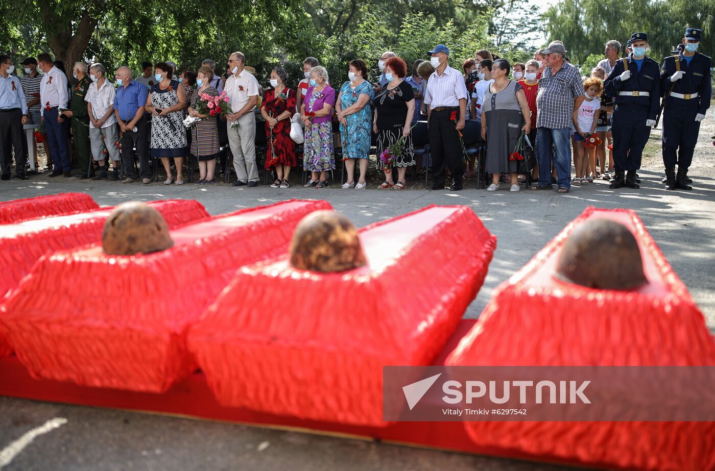 Russia WWII Soviet Soldiers Reburial