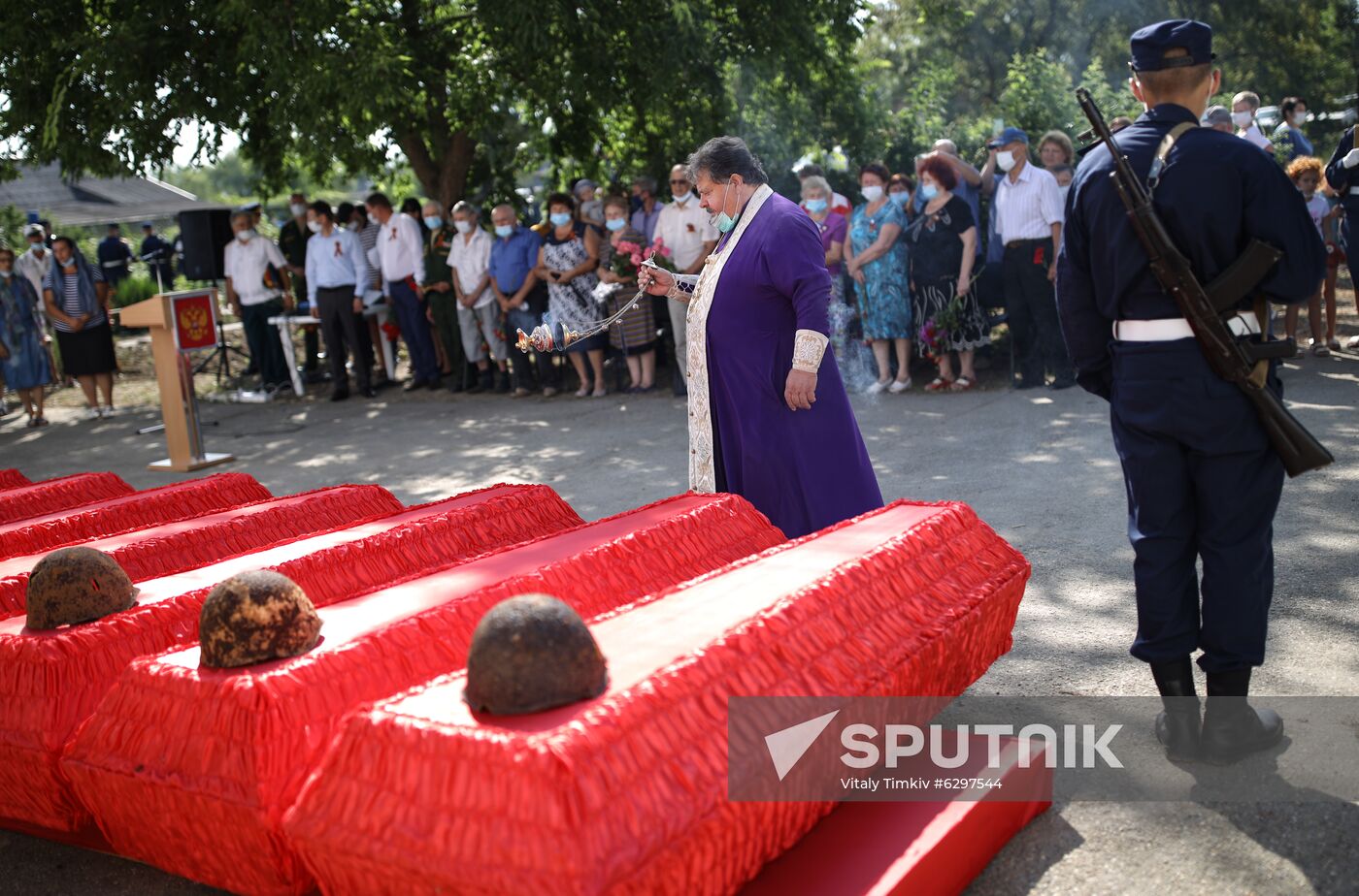 Russia WWII Soviet Soldiers Reburial