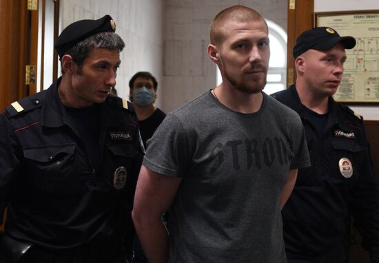 Russia Golunov Police Court