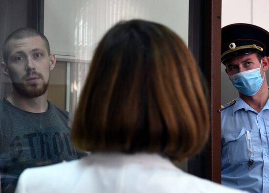 Russia Golunov Police Court