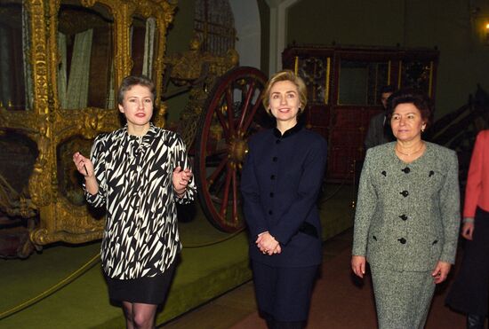 US Presdient Bill Clinton visits Russia