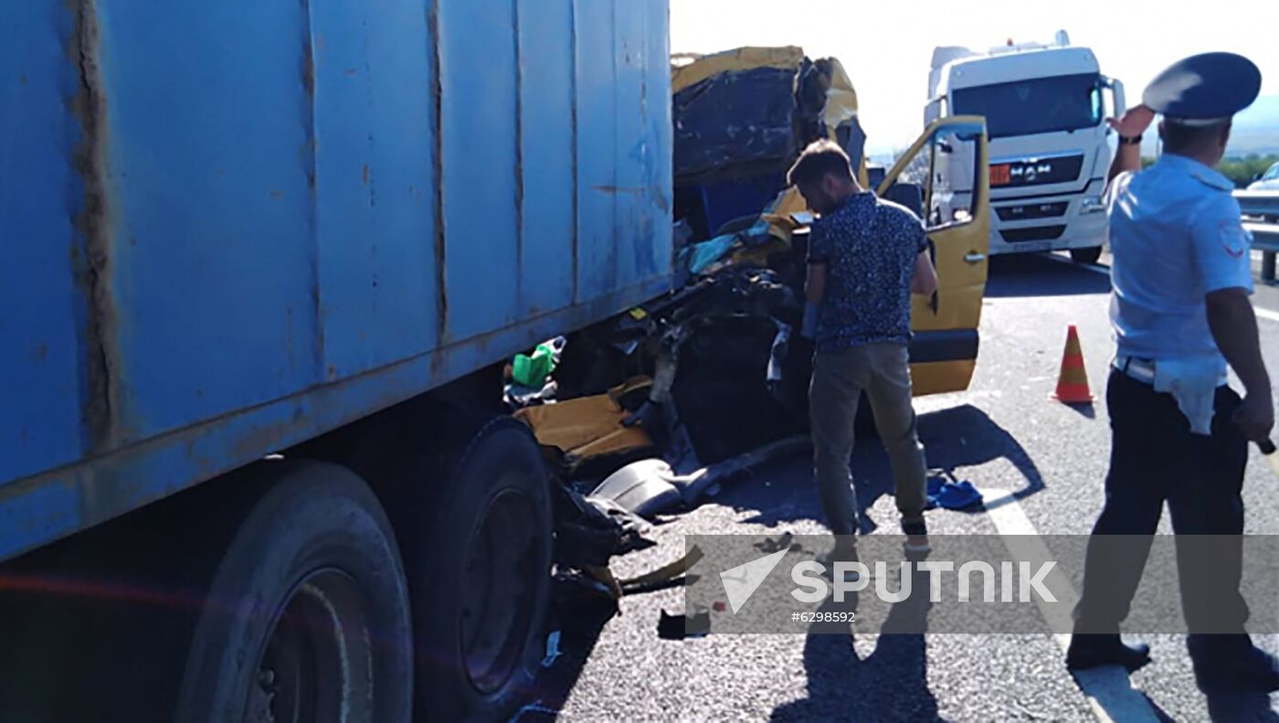 Russia Crimea Deadly Road Accident