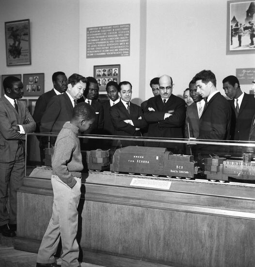 African states' ambassadors at Lenin Museum