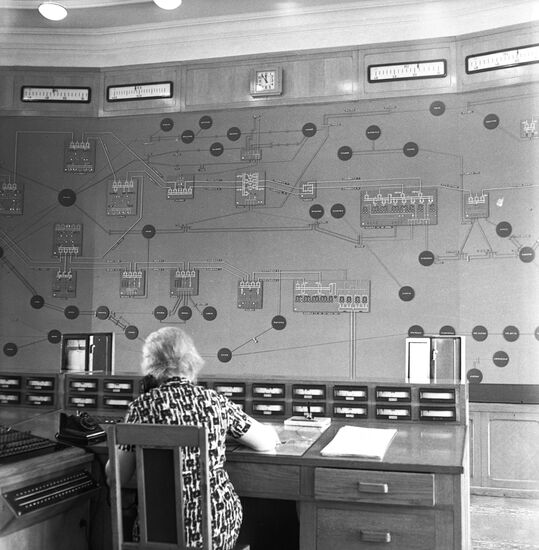 Central control room of USSR Integrated Energy Grid