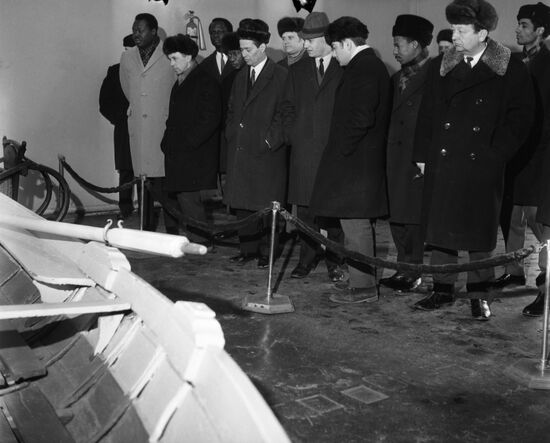 African states' ambassadors at Lenin Museum