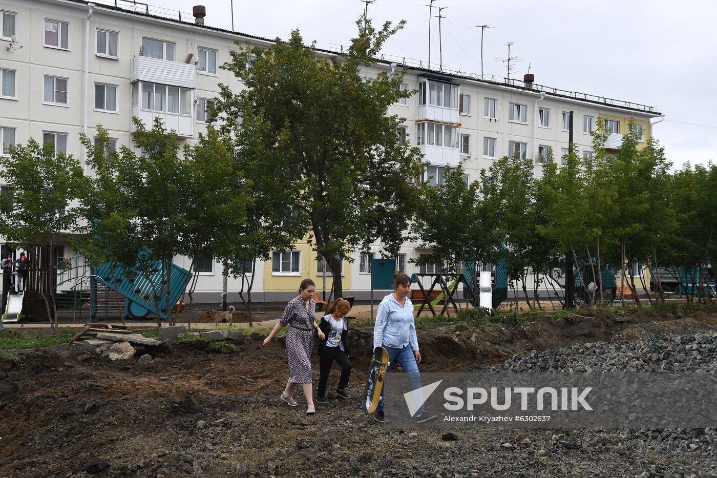Russia Siberia Floods Restoring