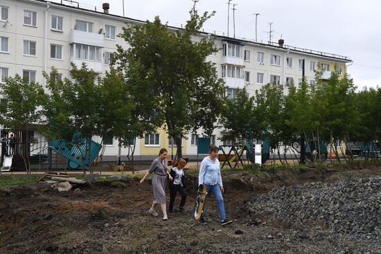 Russia Siberia Floods Restoring