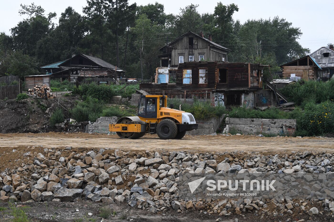 Russia Siberia Floods Restoring