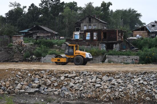 Russia Siberia Floods Restoring