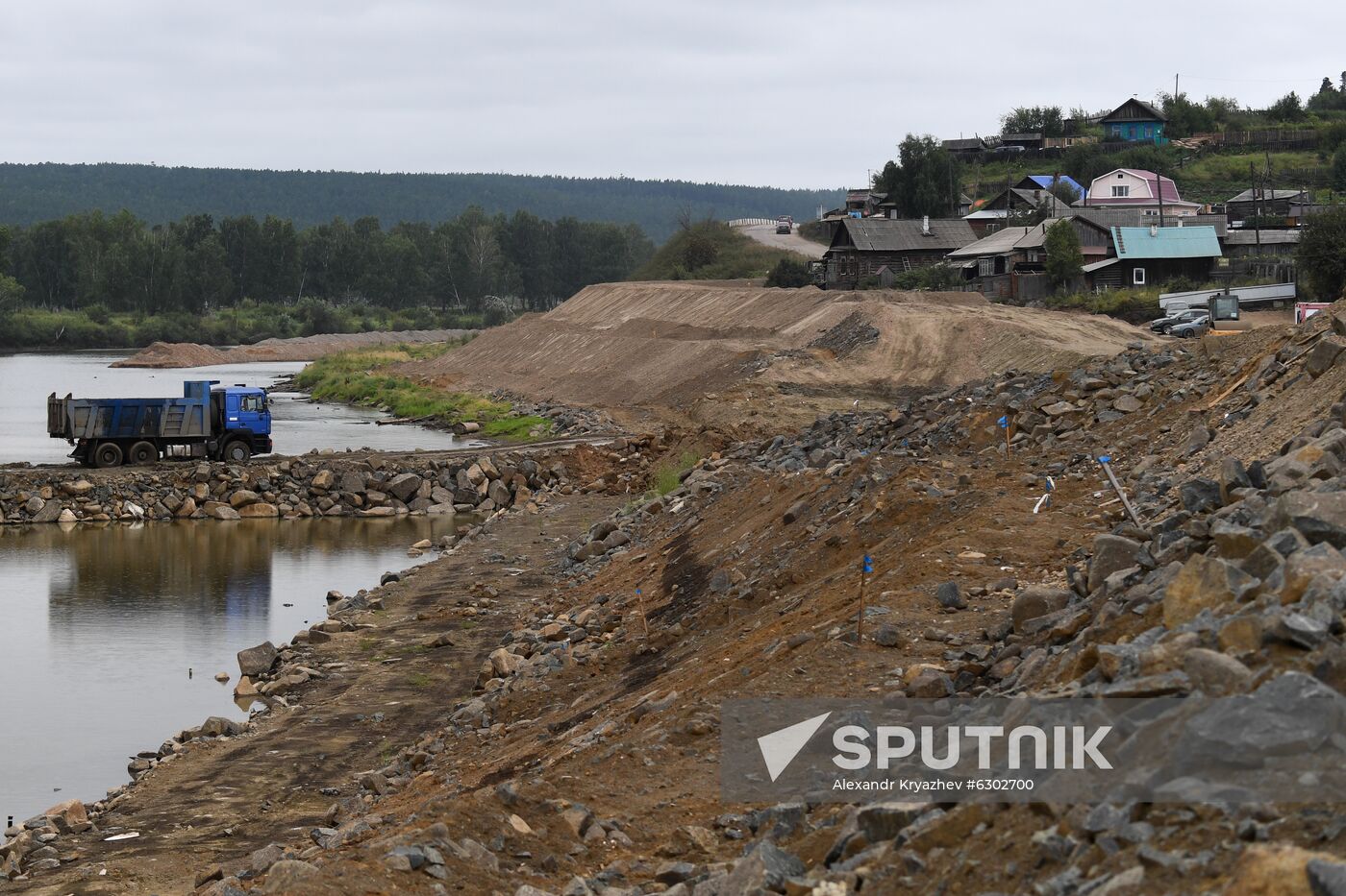 Russia Siberia Floods Restoring