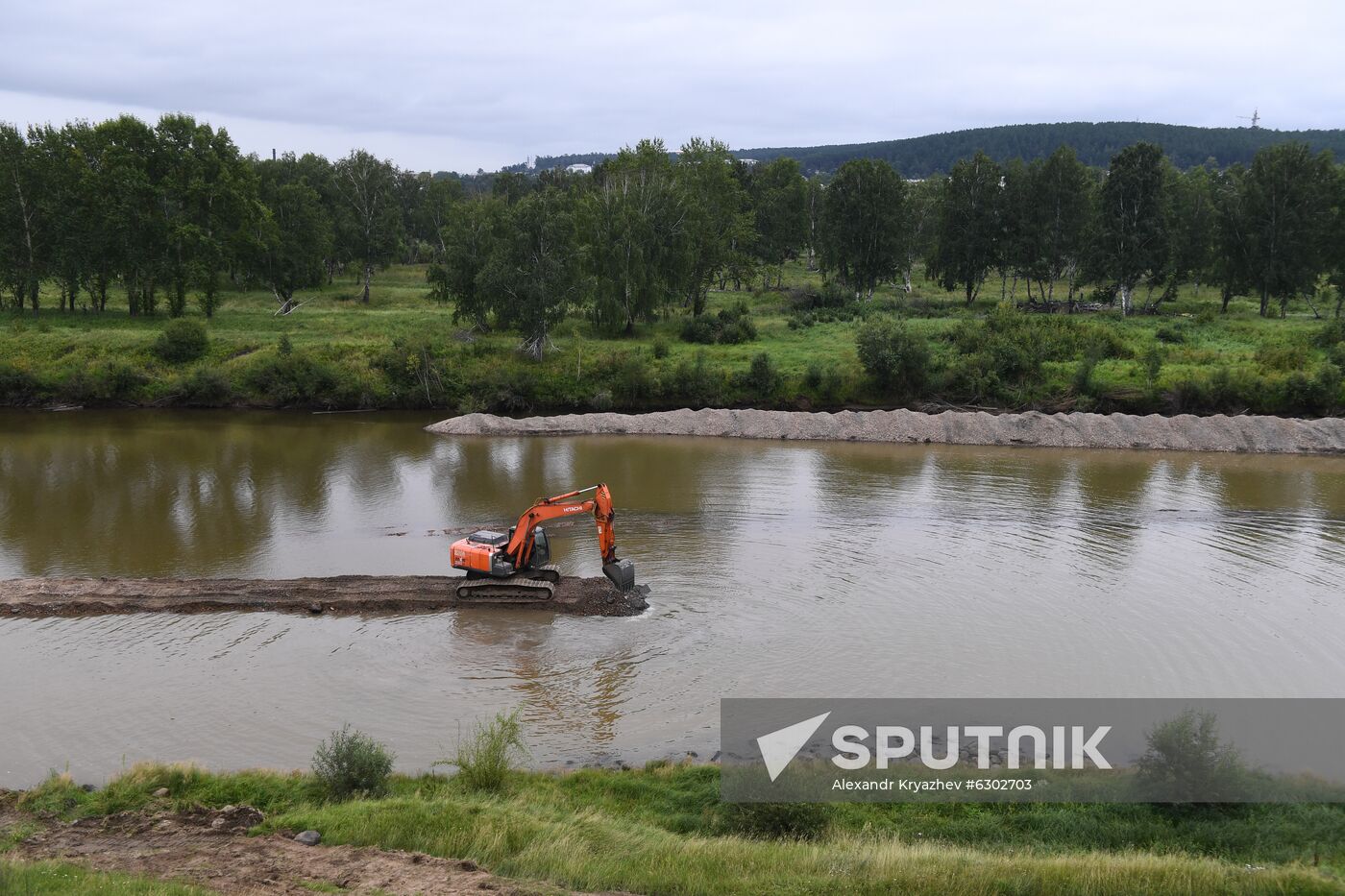 Russia Siberia Floods Restoring