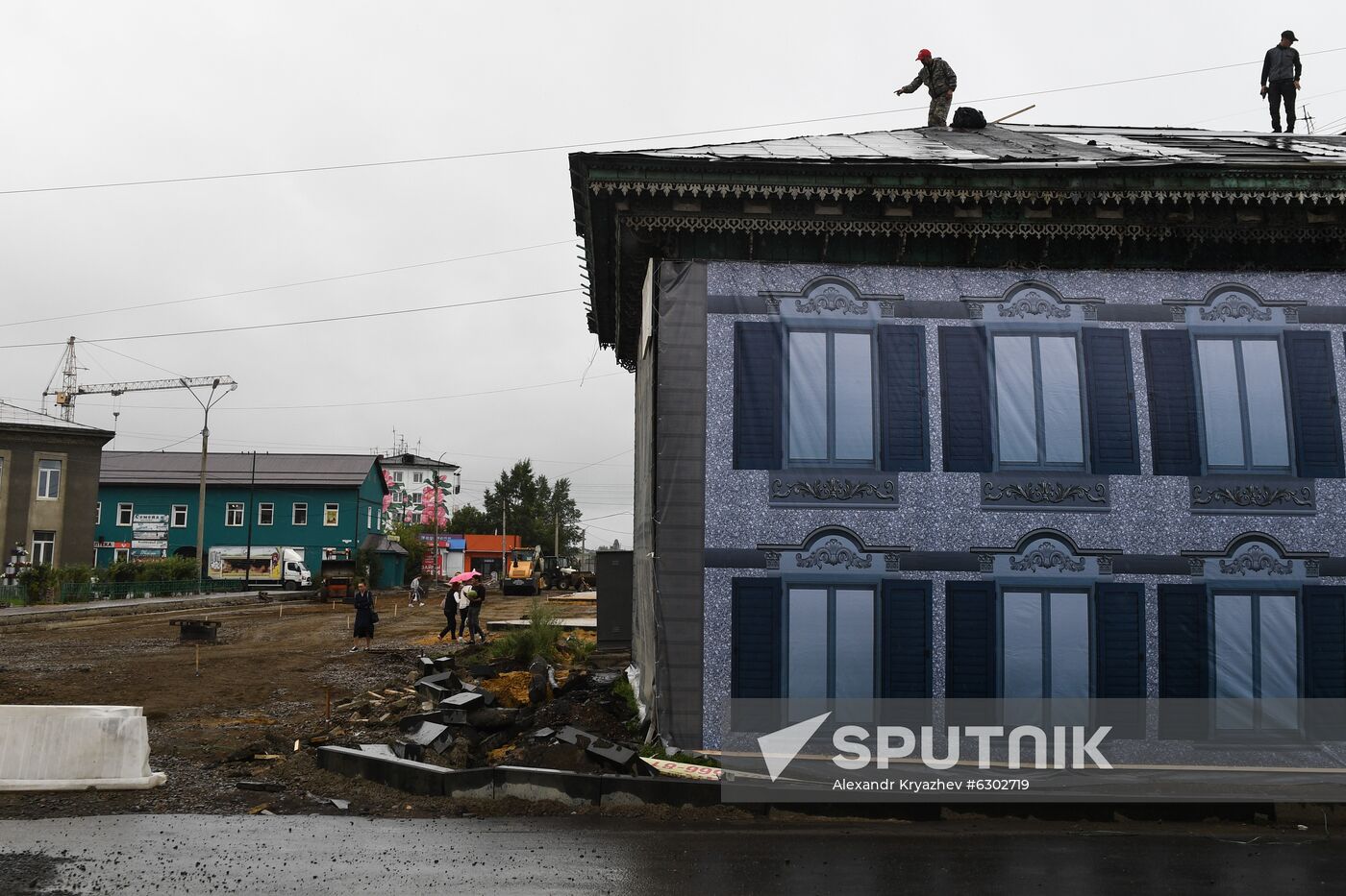 Russia Siberia Floods Restoring