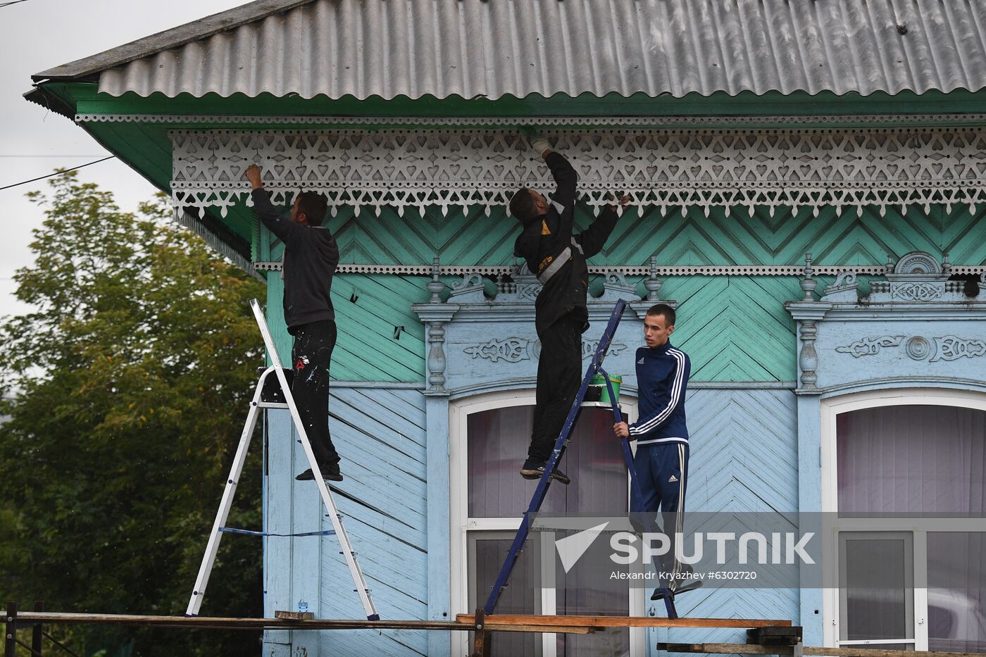 Russia Siberia Floods Restoring
