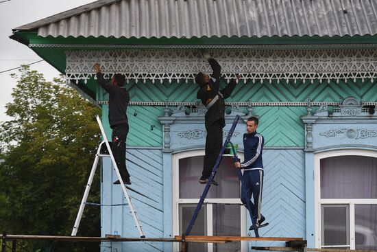 Russia Siberia Floods Restoring
