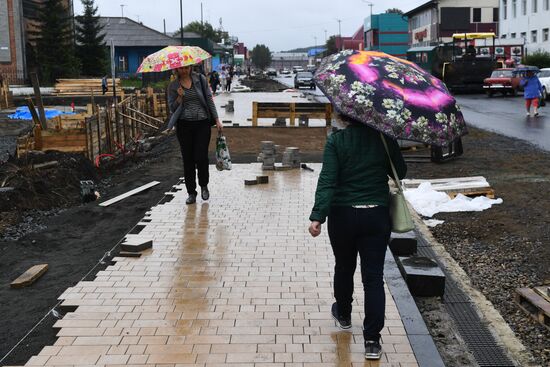 Russia Siberia Floods Restoring