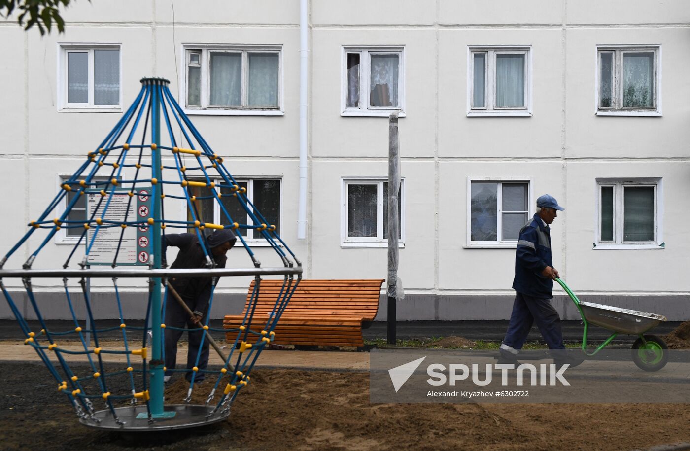 Russia Siberia Floods Restoring