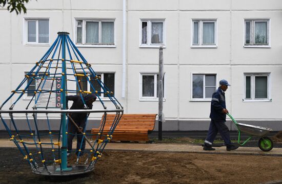Russia Siberia Floods Restoring