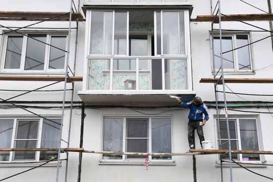 Russia Siberia Floods Restoring