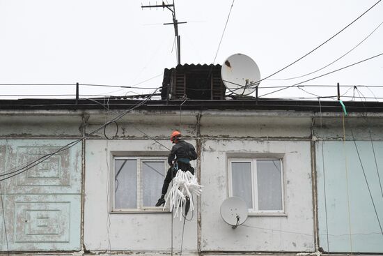 Russia Siberia Floods Restoring