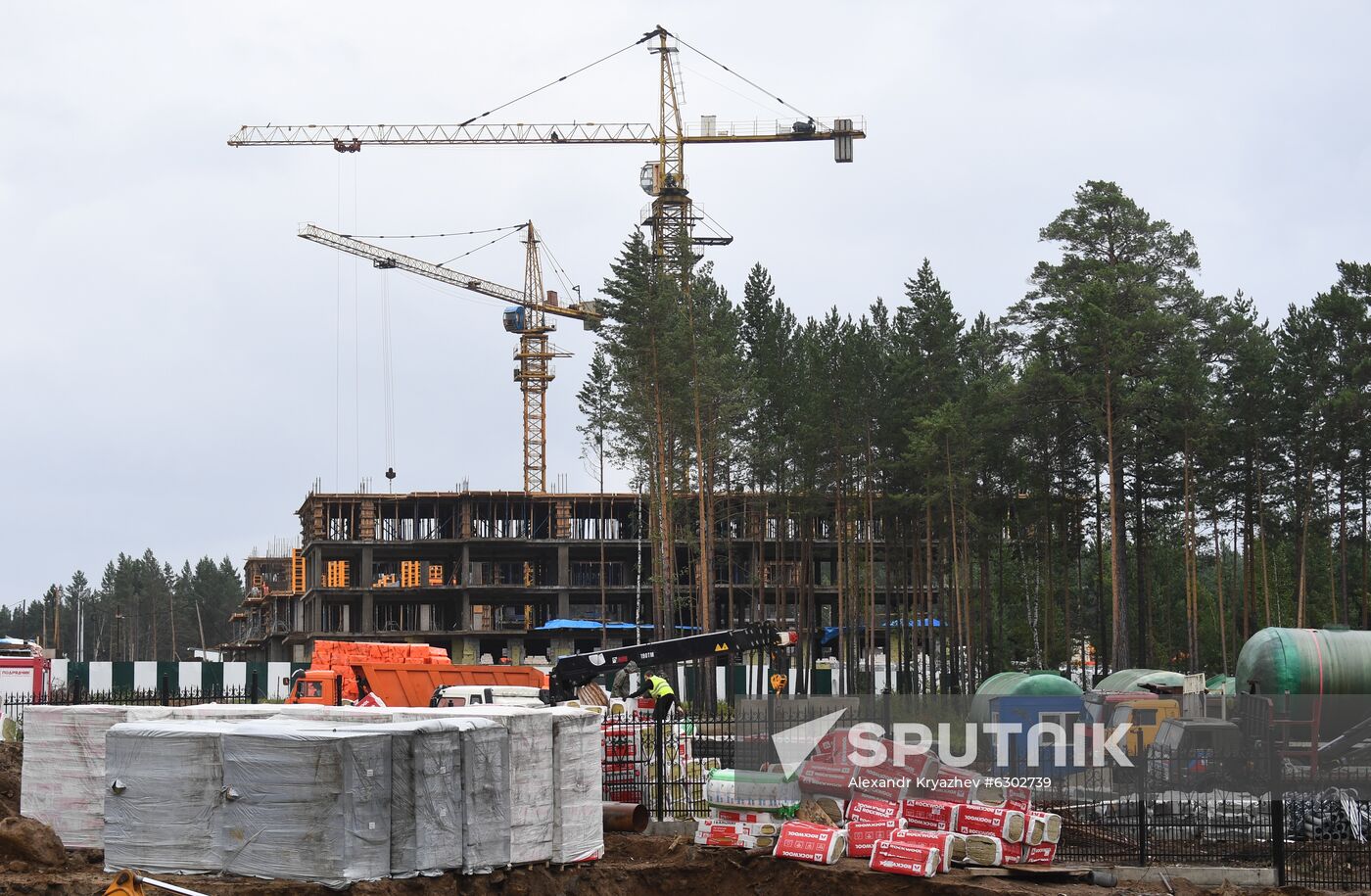 Russia Siberia Floods Restoring