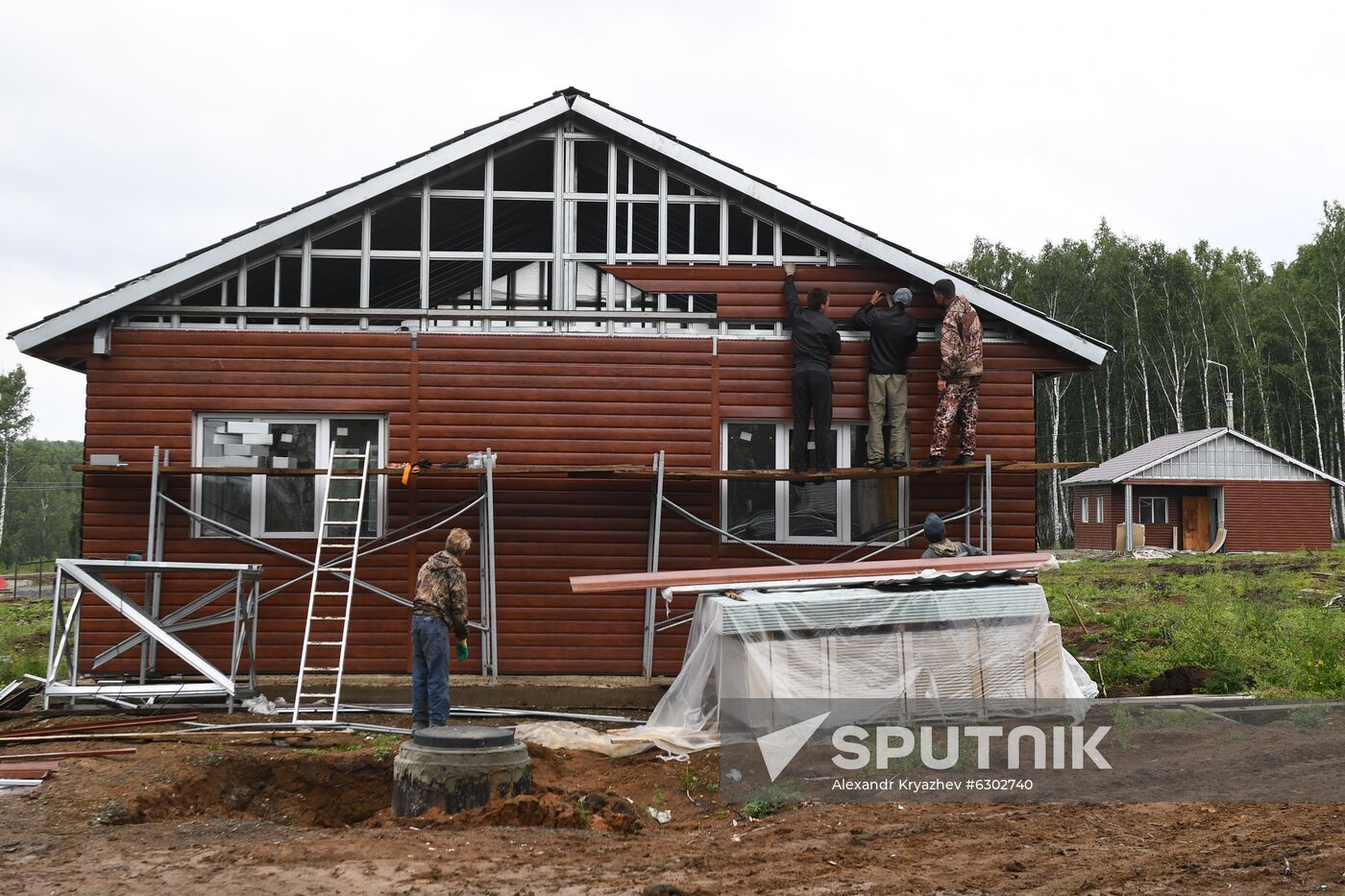 Russia Siberia Floods Restoring