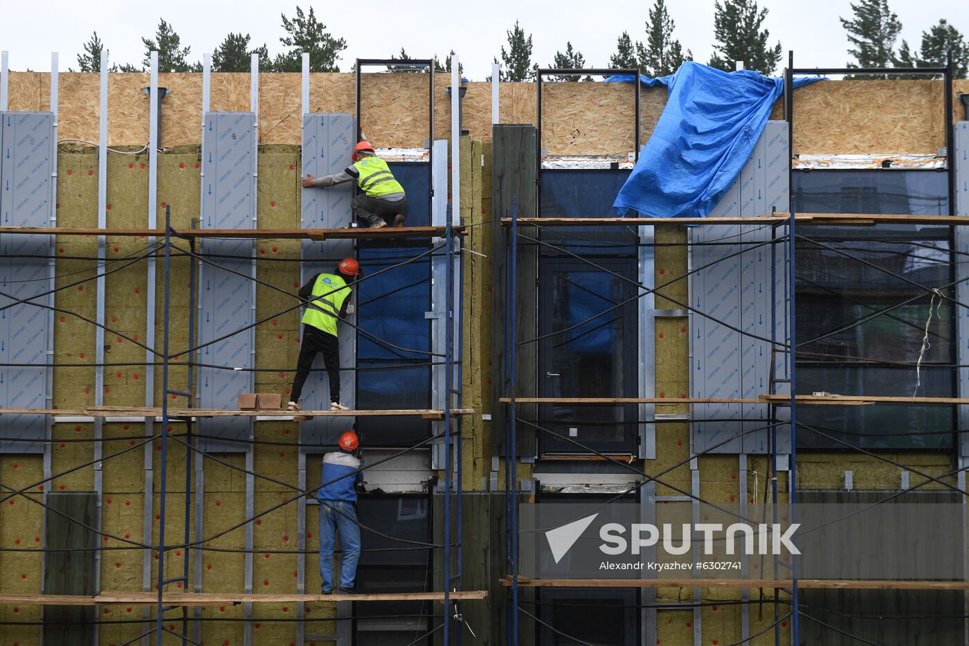 Russia Siberia Floods Restoring