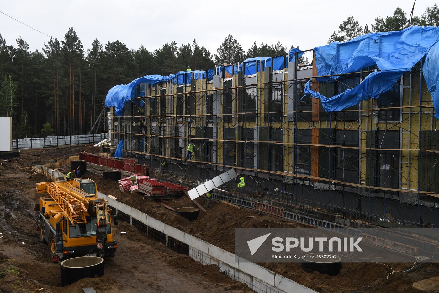 Russia Siberia Floods Restoring