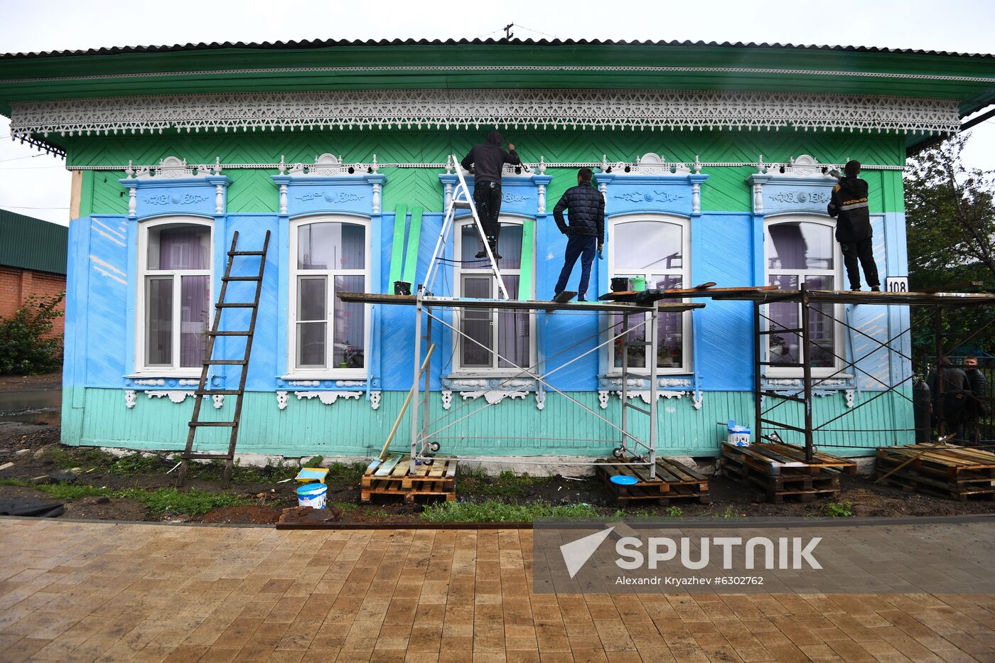 Russia Siberia Floods Restoring