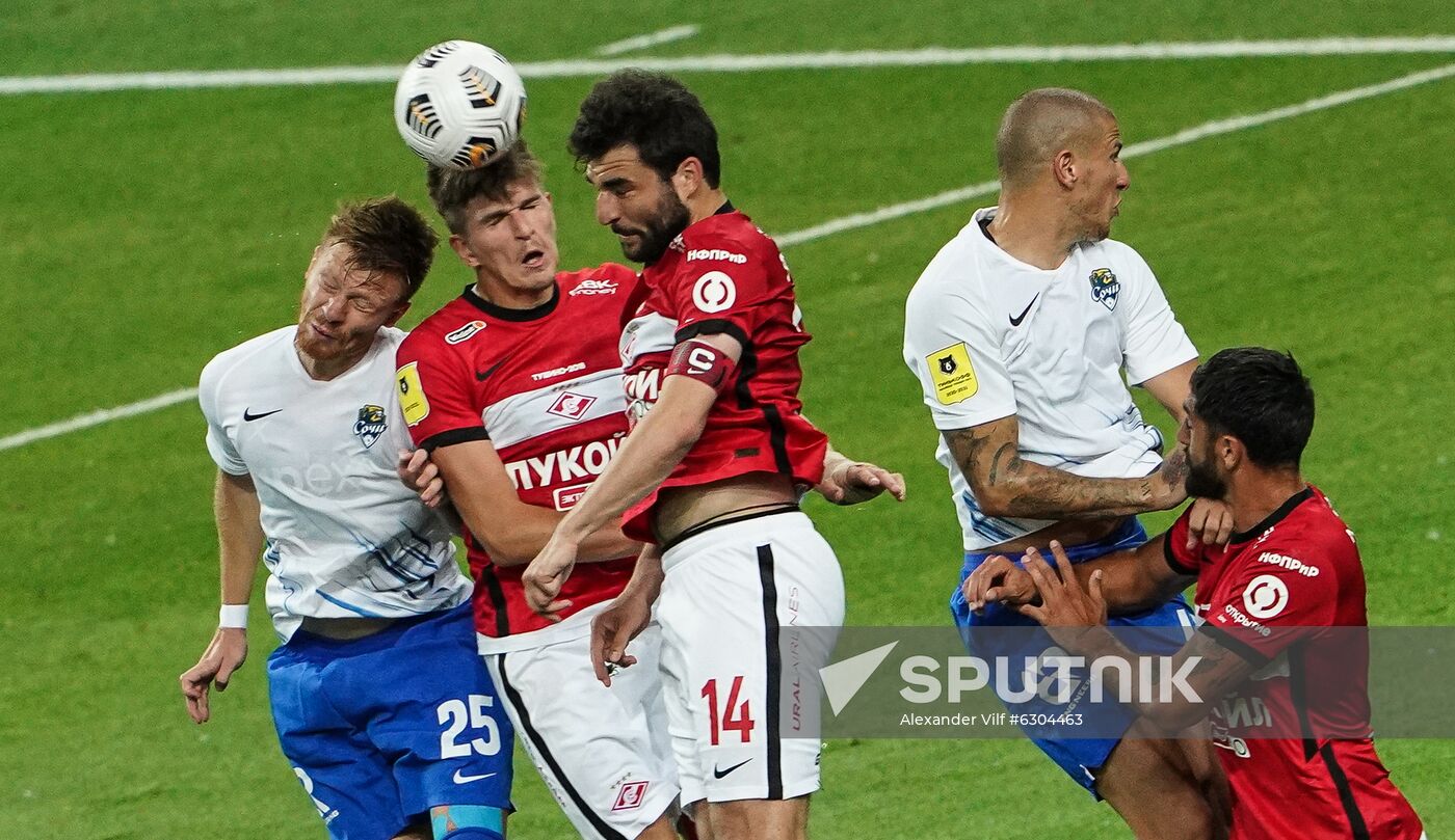 Russia Soccer Premier-League Spartak - Sochi