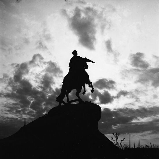 Monument to Peter I in Leningrad