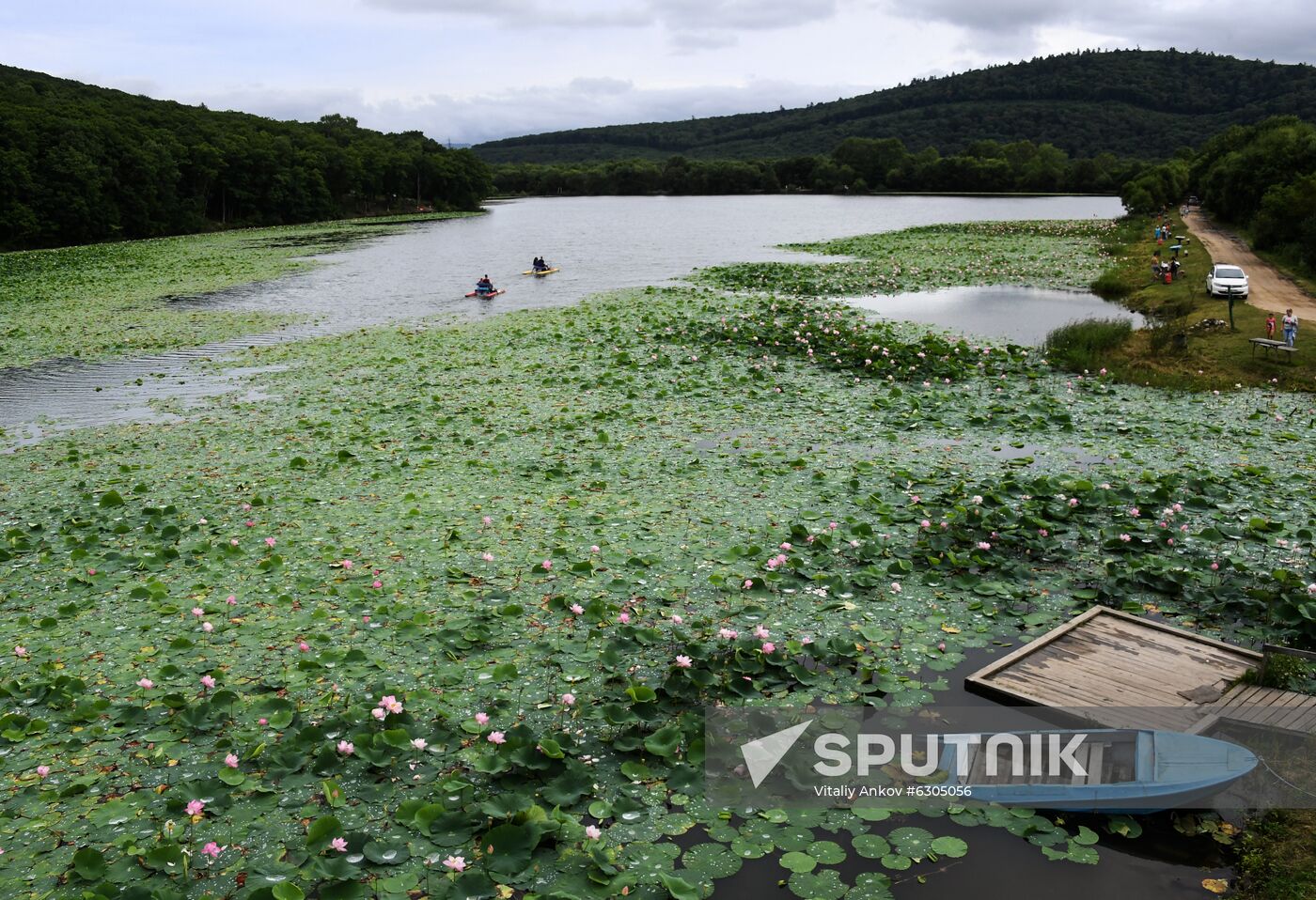 Russia Lotus Lake 