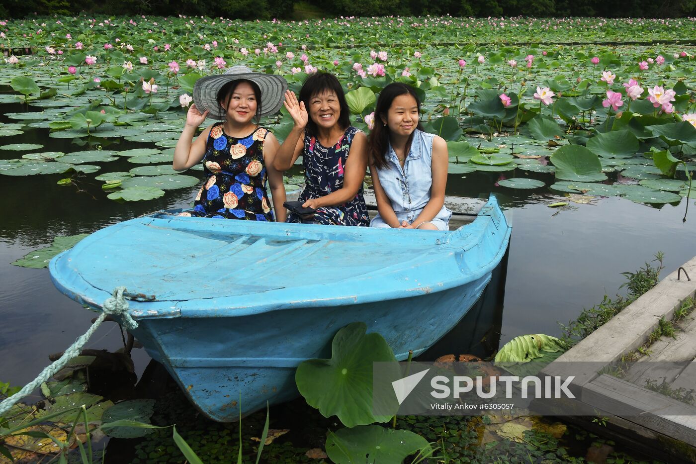 Russia Lotus Lake