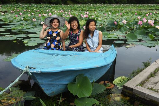 Russia Lotus Lake 