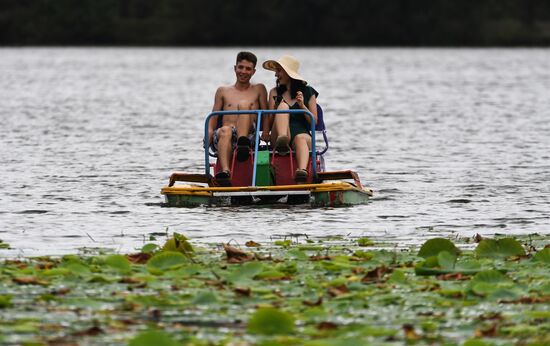 Russia Lotus Lake 