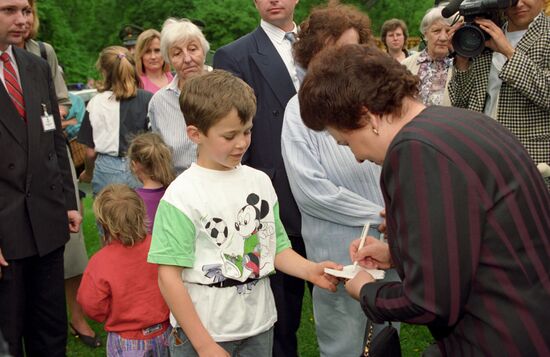 President of Russia Boris Yeltsin visits Federal Republic of Germany