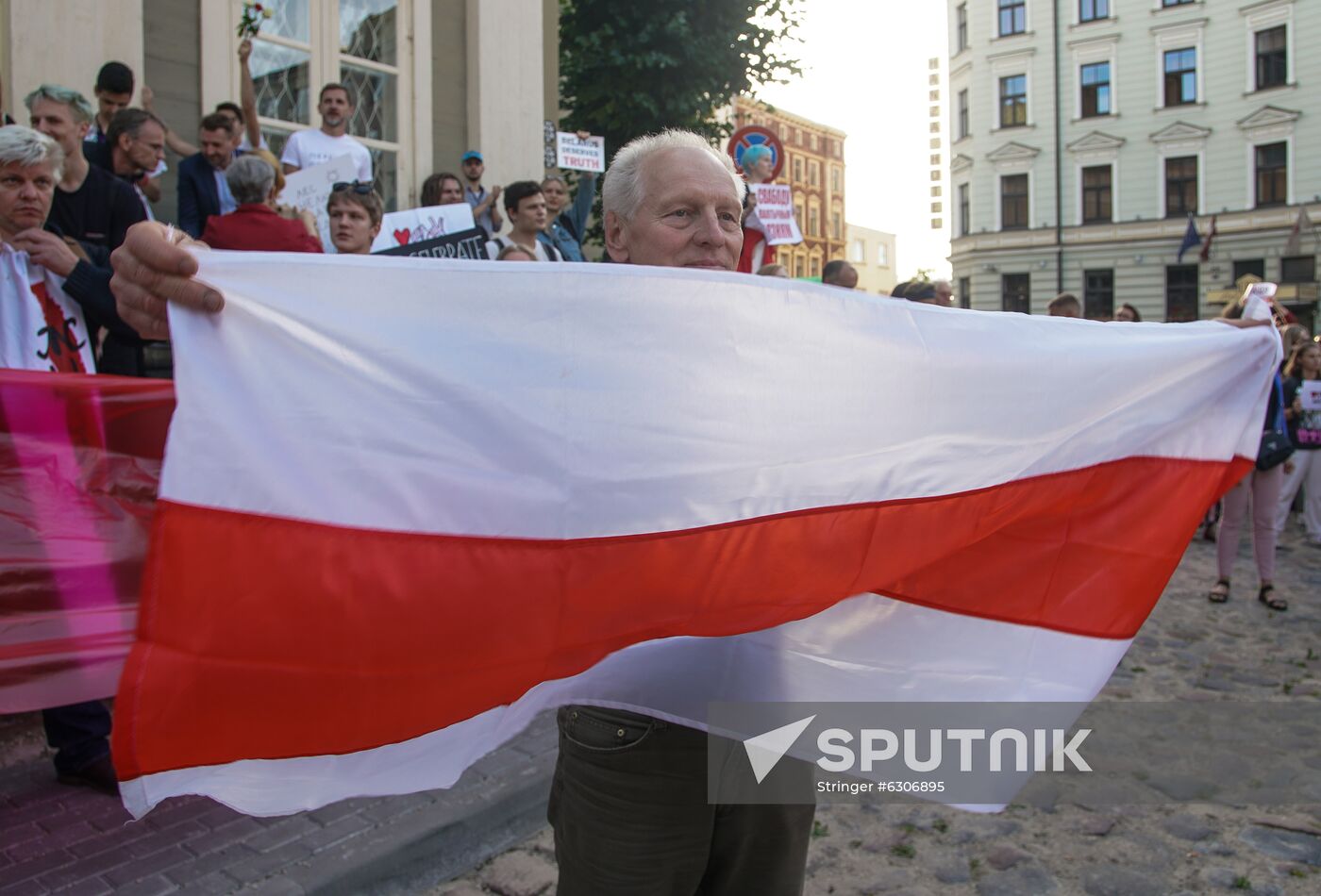 Latvia Belarus Presidential Election Protest