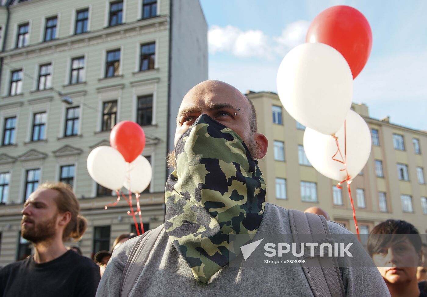 Latvia Belarus Presidential Election Protest