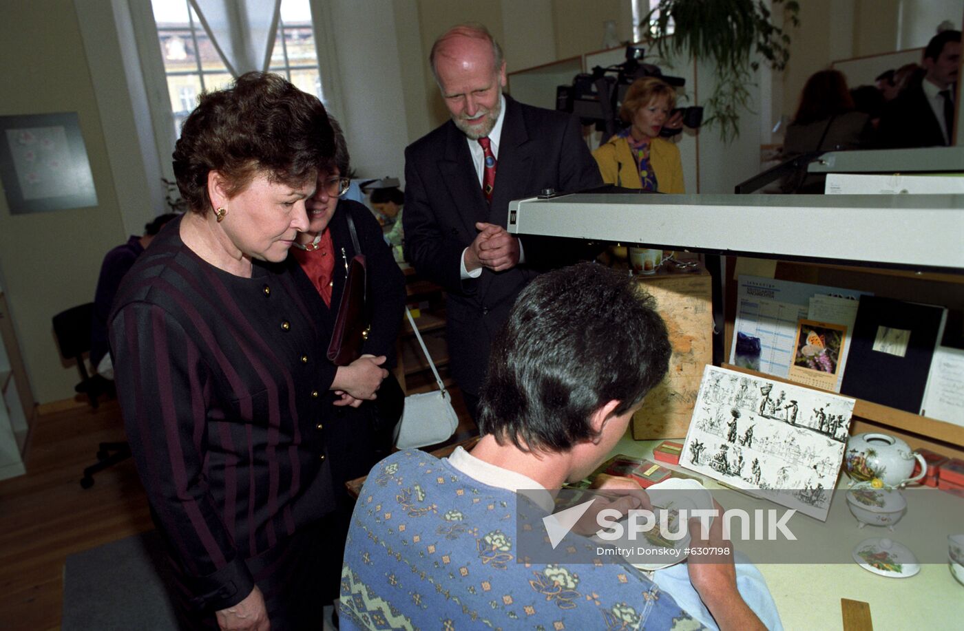 President of Russia Boris Yeltsin visits Federal Republic of Germany