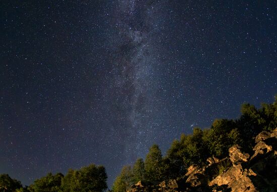 Russia Perseid Meteor Shower