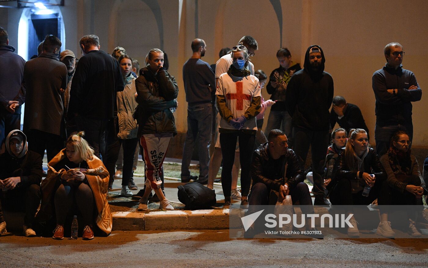 Belarus Presidential Election Protest Detained