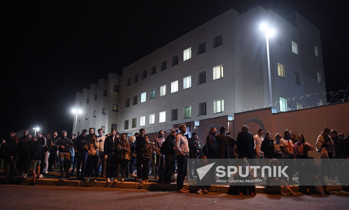 Belarus Presidential Election Protest Detained
